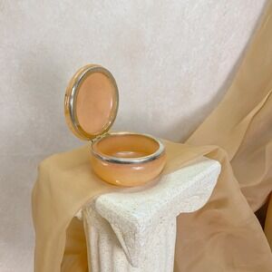 Floral Alabaster Trinket Box